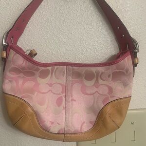 Vintage Coach Optic Pink Handbag